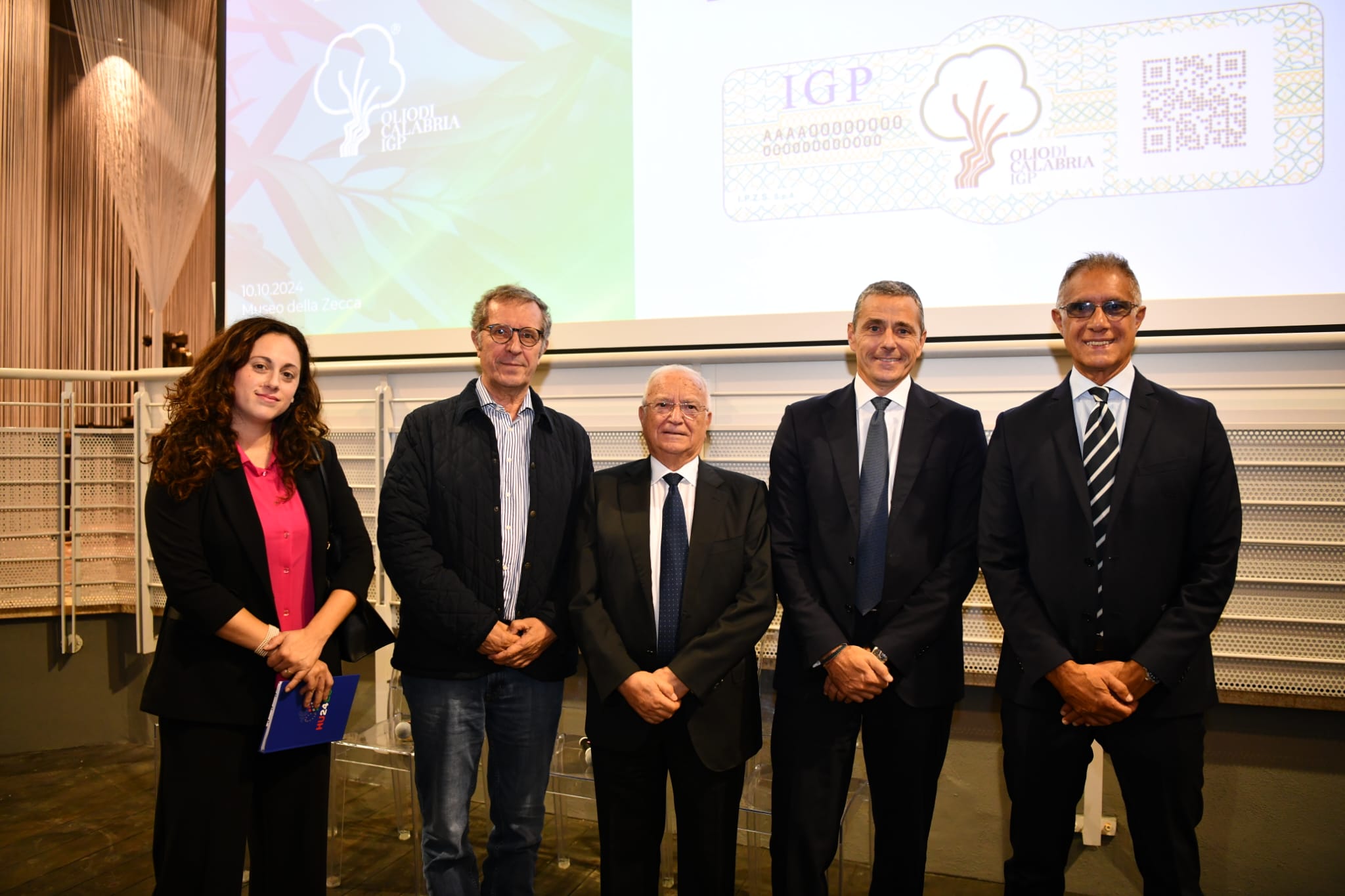 2025 Presentazione etichetta anti contraffazione Olio Museo della Zecca Roma - Consorzio Olio IGP di Calabria